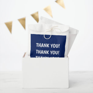 Kid's Birthday Party Blue Thank You Favour Bag