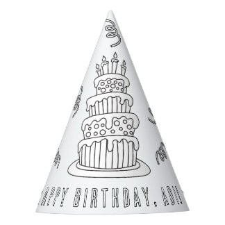 Kids' Birthday Party - Colour Your Own Party Hat