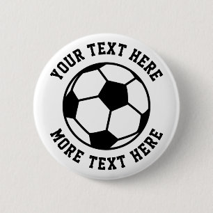 Kid's Birthday party favor celebration soccer ball 2 Inch Round Button