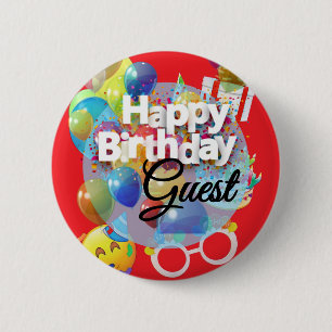 Kid's Birthday Party Favour 2 Inch Round Button