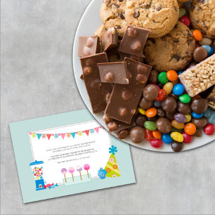 Kids Birthday Party Invitations {Candy Buffet}