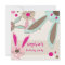 KIDS BIRTHDAY PARTY INVITE cute bunny's peeking