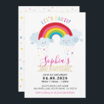 KIDS BIRTHDAY PARTY INVITE kawaii rainbow clouds<br><div class="desc">by kat massard >>> kat@simplysweetPAPERIE.com <<< Original illustration by me!!! A super cute, yet stylish rainbow themed invitation design for your child's BIRTHDAY. Wow your friends and family with this little number ;D Setup as a template it is simple for you to add your own details, or hit the customize...</div>
