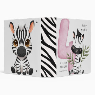 Kids Birthday Party Jungle Safari Animals for Boy  Binder