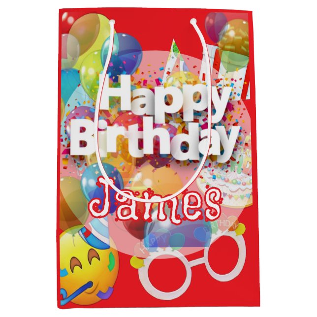Kid's Birthday Party  Medium Gift Bag (Front)