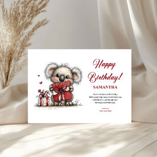 Kids Birthday Personalized Whimsical Animals Cards