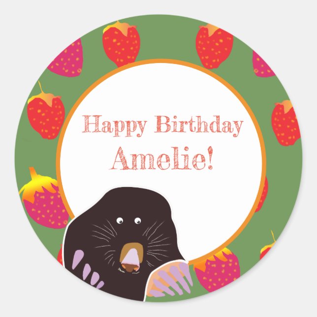 Kids Birthday Sticker (Front)