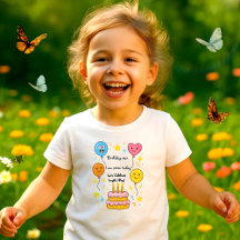 Kids Birthday T-Shirt - Customizable Text Design