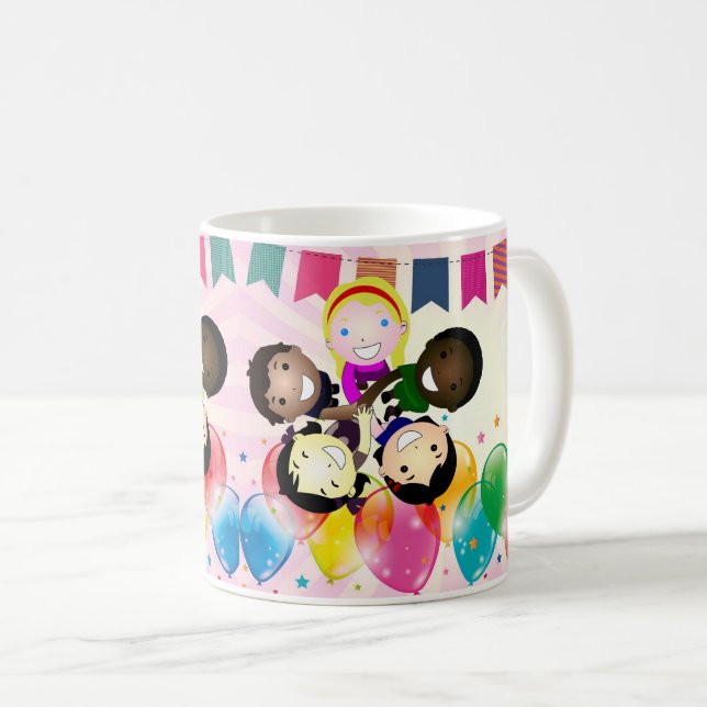 Kids' Birthdays & Party Lovers Coffee Mug (Front Right)