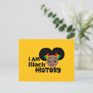 Kids Black History Month Holiday Postcard