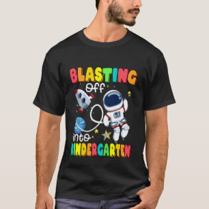 Kids Blasting Off Into Kindergarten Back To School T-Shirt