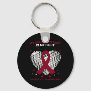 Kids Blood Cancer Support Grandma Multiple Myeloma Keychain