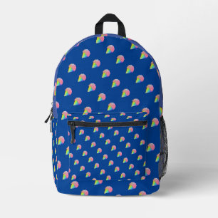 Kids Blue Ice Cream  Printed Backpack