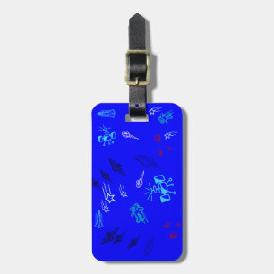 Kids Blue Space Luggage Tag