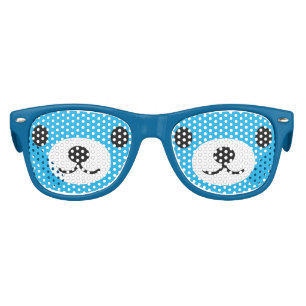 Kid's Blue Teddy Bear Summer Fun Sunglasses