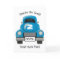 Kids Blue Truck Personalized Birthday Card