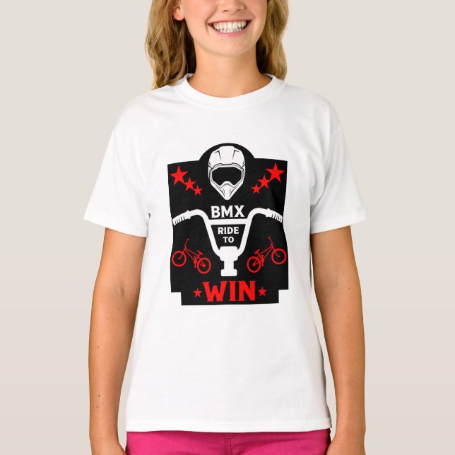 Kids Bmx Biker Freestyle T-Shirt (Front)