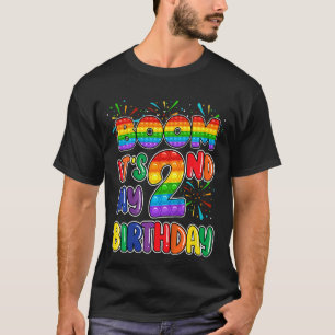 Kids Boom It's My 2nd Birthday Two Bubble Toy Pop  T-Shirt