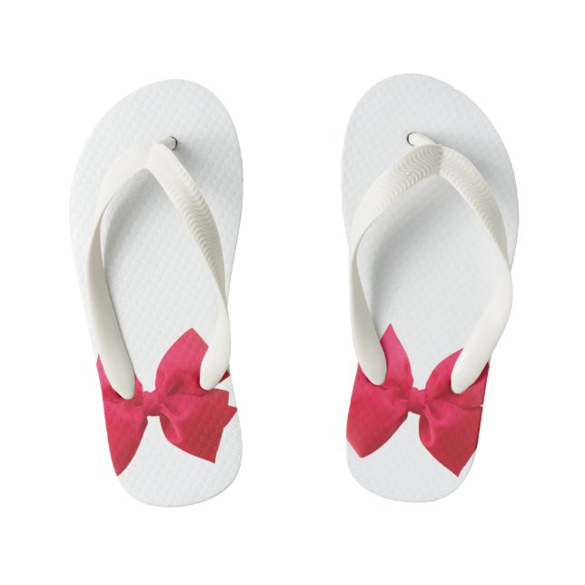 Kids Bow  Play flat Kid's Flip Flops (Footbed)