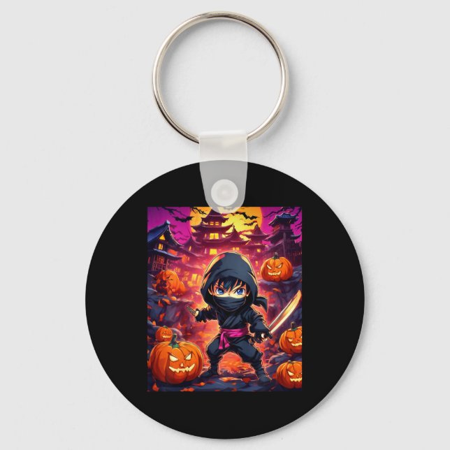 Kids Boy Halloween  Keychain (Front)