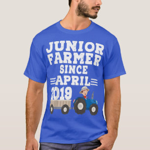 Kids Boy Junior Farmer Since April 2019 Birthday T-Shirt
