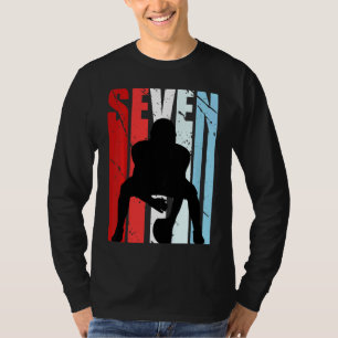 Kids Boys American Football 7th Birthday Quarterba T-Shirt