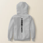 Kids Boys Back Side Printed White Custom Template