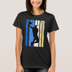 Kids Boys Basketball 4th Birthday For Sports Fans  T-Shirt