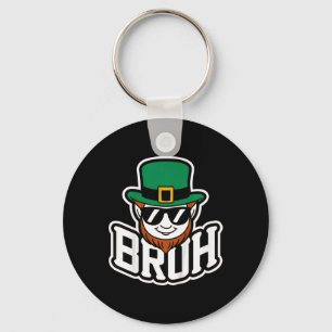 Kids Boys Bruh St Patricks Day _1 Keychain