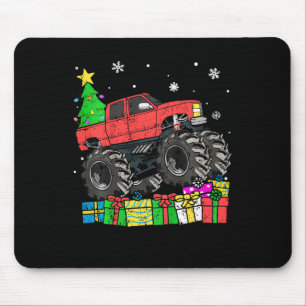 Kids Boys Christmas Monster Truck Kids Merry Chris Mouse Pad