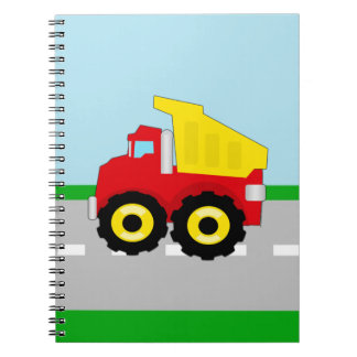 Kids Boys Construction Dumptruck Notebook