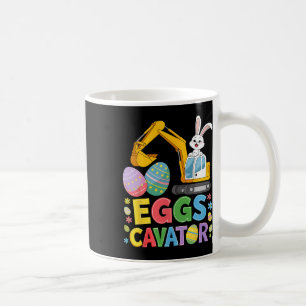 Kids Boys Eggscavator Easter Egg Hunt Construction Coffee Mug