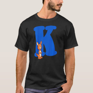 Kids Boys Girls Alphabet Capital Letter K Initial  T-Shirt
