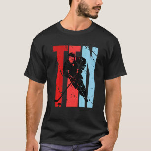 Kids Boys Ice Hockey 10th Birthday Player Motivati T-Shirt