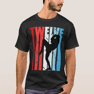 Kids Boys Kickboxing 12th Birthday Kickboxer Cool  T-Shirt