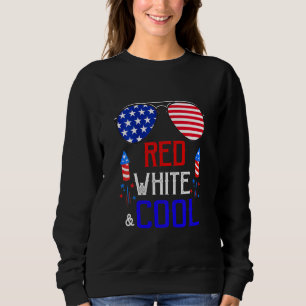 Kids Boys Kids 4th Of July Red White And Cool Sung Sweatshirt