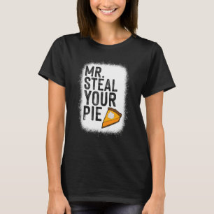 Kids Boys Toddlers Mr Steal Your Pie Thanksgiving T-Shirt