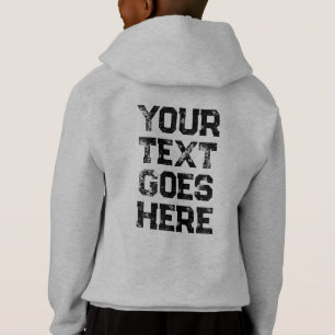 Kids Boys Trendy Back Print Template Light Steel