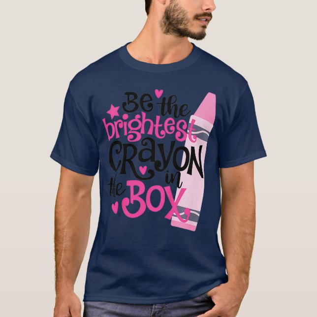 Kids Brightest Crayon Kids Children Girls Boys T-Shirt (Front)