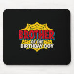 Kids Brother Of The Birthday Boy Spider Theme Part Mouse Pad<br><div class="desc">Kids Brother Of The Birthday Boy Spider Theme Party Matching</div>