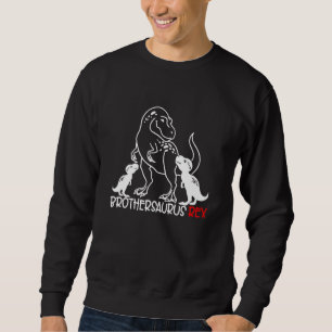Kids Brother Saurus Dinosaur Funny Boy's Costume T Sweatshirt