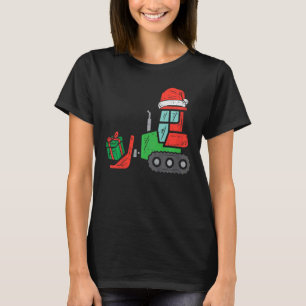Kids Bulldozer Construction Xmas Toddler Boys Chri T-Shirt