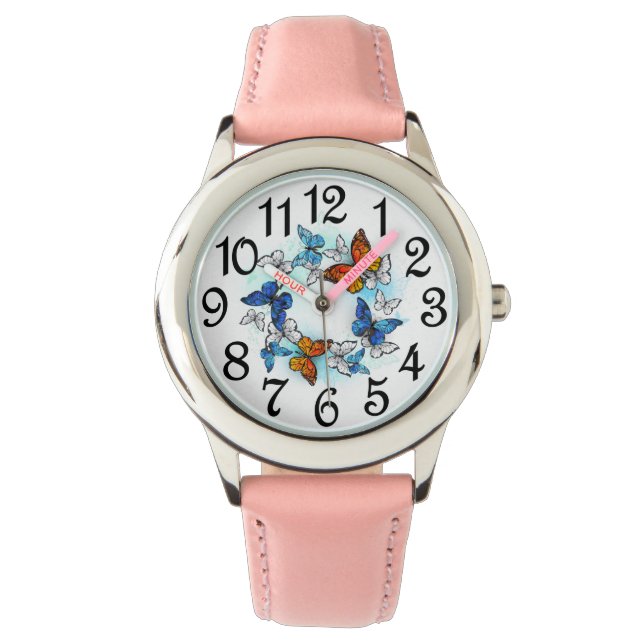 Kids Butterflies In Flight   Watch (Front)