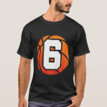 Kids Bysketbyll Birthday 6 Number Six Year Old Boy T-Shirt<br><div class="desc">Kids Bysketbyll Birthday 6 Number Six Year Old Boy Or Girl</div>