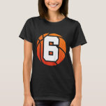 Kids Bysketbyll Birthday 6 Number Six Year Old Boy T-Shirt<br><div class="desc">Kids Bysketbyll Birthday 6 Number Six Year Old Boy Or Girl</div>