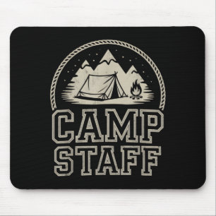 Kids Camp Staff Summer Camping Director Vibes Host Mouse Pad