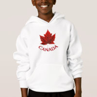 Kid's Canada Flag Hoodie Maple Leaf Kid's Hoodie