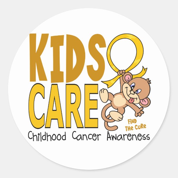 Childhood Cancer Gold Ribbon Stickers Zazzle CA