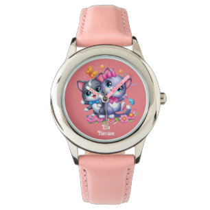 kids cartoon kitty's watch
