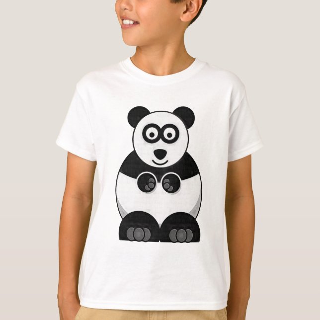 Kids Cartoon Panda T-Shirt (Front)